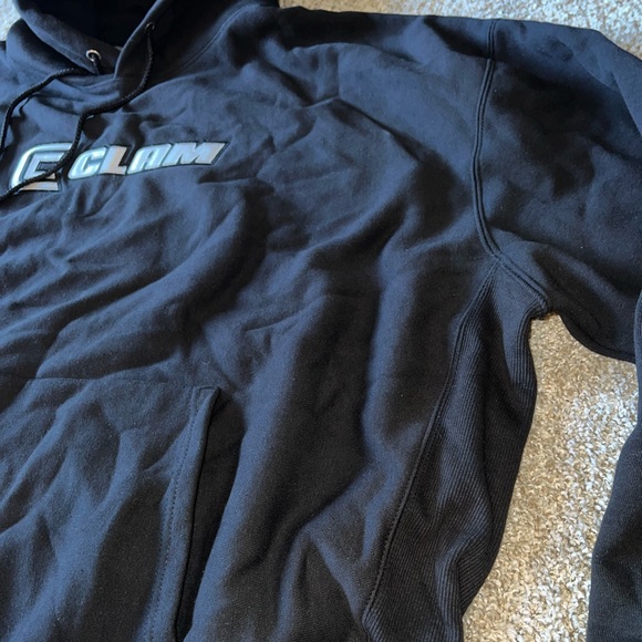 CLAM Black Hoodie Sweatshirt - Picture 6 of 6